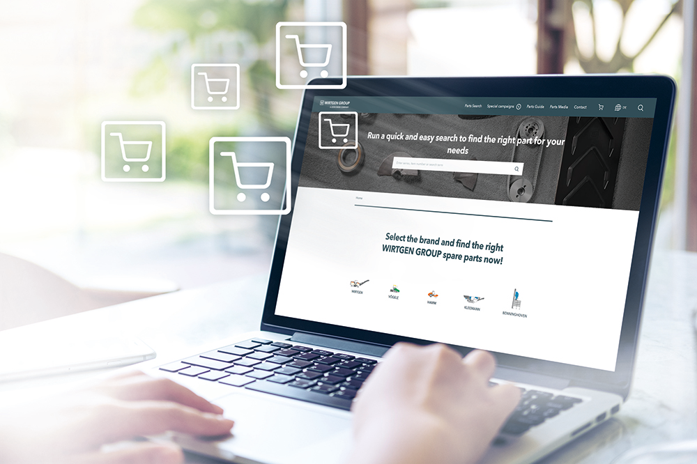 The group’s Parts Website has taken Wirtgen “one big step closer to towards fulfilling its digitisation agenda” (image courtesy Wirtgen Group)